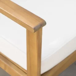 Luciano Acacia Wood Bench - Brown/Cream - Christopher Knight Home -Outdoor Furniture Store GUEST 053860f9 4d02 469e b7e9 4494ce438f19