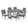 Harlowe 7pc Wicker Dining Set - Gray/Gray - Christopher Knight Home -Outdoor Furniture Store GUEST 05c62893 59dd 464f a869 2cd319bcad5a