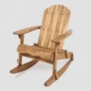 Malibu Acacia Wood Adirondack Rocking Chair - Natural - Christopher Knight Home -Outdoor Furniture Store GUEST 073f3d18 7e37 4239 8856 ecb40e53c597