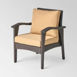 Kahala 5pc Wicker Chat Set With Fire Table - Christopher Knight Home -Outdoor Furniture Store GUEST 07704695 74eb 402c b04e 8e902094f8c6