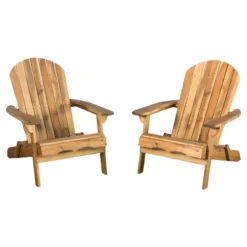 Hanlee Set Of 2 Folding Wood Adirondack Chair - Christopher Knight Home -Outdoor Furniture Store GUEST 07b1e3b2 1d1d 41ff a58d 4d9229458ec0