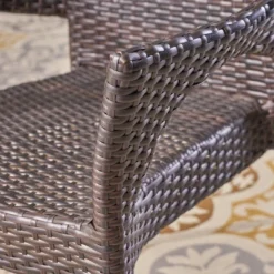 Laurent 5pc Acacia Wood & Wicker Dining Set - Teak/Brown - Christopher Knight Home -Outdoor Furniture Store GUEST 09283319 b72f 4441 b361 dc3c3a3752dc