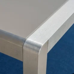 Cape Coral Rectangle Aluminum & Tempered Glass Dining Table - Silver/Gray - Christopher Knight Home -Outdoor Furniture Store GUEST 099d19f3 ee97 4828 a8c7 72a4436ad718