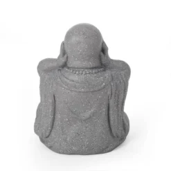 Harrod Outdoor Hear No Evil Monk Garden Statue - Stone Gray - Christopher Knight Home -Outdoor Furniture Store GUEST 0f110e0e d5ed 42da ad48 a6b0eaea612b