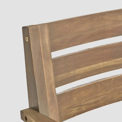 Belasera 9pc Acacia Wood Expandable Dining Set Gray - Christopher Knight Home 4 Belasera 9pc Acacia Wood Expandable Dining Set Gray - Christopher Knight Home - Image 2