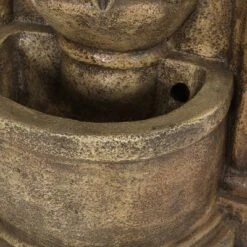 Frontage Outdoor 2-Tier Single Spout Fountain - Light Brown - Christopher Knight Home -Outdoor Furniture Store GUEST 10c015e2 bc96 447a 8bb1 a2b8bb90cb95