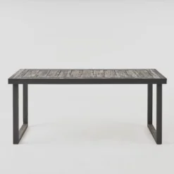 Nestor 7pc Acacia Wood Dining Set - Dark Gray/Light Gray - Christopher Knight Home -Outdoor Furniture Store GUEST 1147e11a e939 41b6 9643 22b302354470