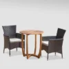 Ellie 3pc Acacia Wood Wicker Bistro Set - Brown/Beige - Christopher Knight Home 1 Ellie 3pc Acacia Wood Wicker Bistro Set - Brown/Beige - Christopher Knight Home -Outdoor Furniture Store GUEST 121071d8 ba9f 476b b4e3 06b3e801c1f0