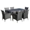Malta 7pc Wicker Patio Dining Set With Cushions - Gray - Christopher Knight Home -Outdoor Furniture Store GUEST 1a775b29 7c96 430d a356 025918eeaa96