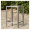 Cape Coral Square Aluminum And Wicker Bar Table - Gray - Christopher Knight Home -Outdoor Furniture Store GUEST 1ad49c69 91a7 4f7a 9e28 f1c398a2cb66