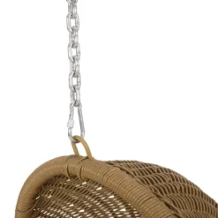 Orville Indoor/Outdoor Wicker Hanging Chair With 8' Chain - Light Brown/Dark Gray - Christopher Knight Home -Outdoor Furniture Store GUEST 1e50ae53 316c 4afa b2d5 68e7ceec36de