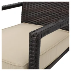 Cancun 4pc All-Weather Wicker Patio Chair Set - Brown - Christopher Knight Home -Outdoor Furniture Store GUEST 2145328c ae0e 4c68 a5be d5204268be63