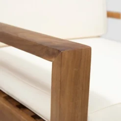 Santa Ana 2pk Acacia Wood Club Chairs Teak/Cream - Christopher Knight Home -Outdoor Furniture Store GUEST 22cd2eea 9009 469a ad6f 22be49dfa88a