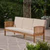 Carolina Acacia Wood Patio Sofa Teak - Christopher Knight Home -Outdoor Furniture Store GUEST 24dd6e64 d18f 4b29 9325 6620d8852e84