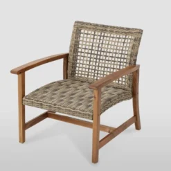 Hampton 4pk Wicker Mid-Century Club Chairs - Natural/Gray - Christopher Knight Home 11 Hampton 4pk Wicker Mid-Century Club Chairs - Natural/Gray - Christopher Knight Home -Outdoor Furniture Store GUEST 27497f39 79fa 4d24 ae7b 1ee644c19fe2
