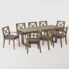 Belasera 9pc Acacia Wood Expandable Dining Set Gray - Christopher Knight Home -Outdoor Furniture Store GUEST 27eb2294 844d 45f3 9200 2a198f7a148a