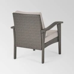 Kaula 5pc Faux Rattan Club Chair & Fire Pit Chat Set - Christopher Knight Home 11 Kaula 5pc Faux Rattan Club Chair & Fire Pit Chat Set - Christopher Knight Home -Outdoor Furniture Store GUEST 288389ef c740 49a4 87ee 92d44e390416