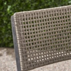 Polaris 5pc Wood And Wicker 26" Square Bar Set Dark Gray - Christopher Knight Home -Outdoor Furniture Store GUEST 2b510d82 557a 4a74 aa2f fdc9cdfe824b