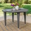 Dominica Round Wicker Dining Table Gray - Christopher Knight Home -Outdoor Furniture Store GUEST 2bcaf061 1c2f 414d aed9 736c25969501