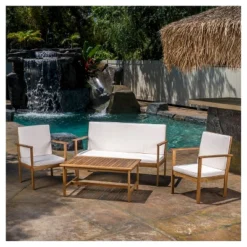Luciano 4pc Acacia Wood Patio Chat Set With Cushions - Brown Patina - Christopher Knight Home 6 Luciano 4pc Acacia Wood Patio Chat Set With Cushions - Brown Patina - Christopher Knight Home -Outdoor Furniture Store GUEST 2cd0a08a f681 4e7c 9283 80e6cab14543