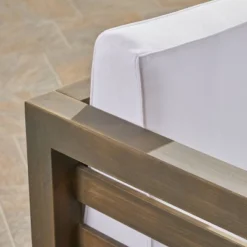 Oana Acacia Wood Club Chair - Gray/White - Christopher Knight Home -Outdoor Furniture Store GUEST 2d755184 19bf 4ca2 934d 10348501e4aa