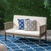 Casa Acacia Wood Loveseat - Gray/Cream - Christopher Knight Home 1 Casa Acacia Wood Loveseat - Gray/Cream - Christopher Knight Home -Outdoor Furniture Store GUEST 2f74221b 44c6 4884 a638 fac3f0ca9192