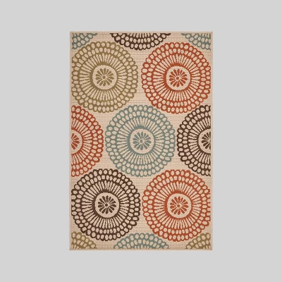 Seastar Medallion Outdoor Rug Ivory - Christopher Knight Home 7 Seastar Medallion Outdoor Rug Ivory - Christopher Knight Home - Image 5