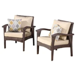 Honolulu Set Of 2 Outdoor Wicker Club Chair With Cushion - Christopher Knight Home 11 Honolulu Set Of 2 Outdoor Wicker Club Chair With Cushion - Christopher Knight Home -Outdoor Furniture Store GUEST 30c22609 0888 4d5e 9cae 155cafccfca0