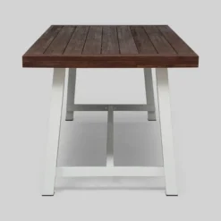 Carlisle Rectangle Acacia And Iron Patio Dining Table - Christopher Knight Home -Outdoor Furniture Store GUEST 30ea3e5f 1f5a 41fa b6c2 d6d6d3373dd2