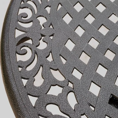 Hallandale Sarasota 5pc Cast Aluminum Patio Dining Set - Bronze - Christopher Knight Home 7 Hallandale Sarasota 5pc Cast Aluminum Patio Dining Set - Bronze - Christopher Knight Home - Image 5