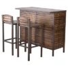 Milos 3pc Acacia Bar Set - Dark Brown - Christopher Knight Home -Outdoor Furniture Store GUEST 31d0b4c8 519c 42d2 9a77 c51c7a62d97b