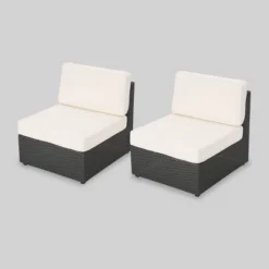 Santa Cruz 2pc Wicker Sectional Sofa Set - Christopher Knight Home 10 Santa Cruz 2pc Wicker Sectional Sofa Set - Christopher Knight Home -Outdoor Furniture Store GUEST 324b7366 a3c8 4014 84f0 5339998a79eb