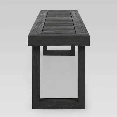 Nestor 6pc Acacia Wood Dining Set - Dark Gray/Light Gray - Christopher Knight Home 5 Nestor 6pc Acacia Wood Dining Set - Dark Gray/Light Gray - Christopher Knight Home - Image 3