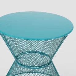 Nevada Iron Modern Side Table - Matte Teal - Christopher Knight Home -Outdoor Furniture Store GUEST 3513b404 29a2 4646 a592 0d87f1edaa39