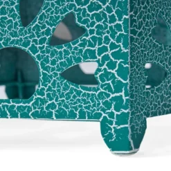 Eliana 12" Sunburst Outdoor Patio Iron Side Table - Crackle Teal - Christopher Knight Home -Outdoor Furniture Store GUEST 374a7684 507e 406b a3d9 d0bed8412ab9