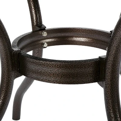 Phoenix Square Cast Aluminum Table - Hammered Bronze - Christopher Knight Home 5 Phoenix Square Cast Aluminum Table - Hammered Bronze - Christopher Knight Home - Image 3