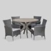 Cedros 5pc Acacia Wood And Wicker Dining Set - Christopher Knight Home -Outdoor Furniture Store GUEST 39298efb 1689 4137 ab7d d8bcee17c20d