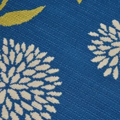 Viola Floral Outdoor Rug Blue/Green - Christopher Knight Home -Outdoor Furniture Store GUEST 3ad00ff4 ca0c 4fc9 9d78 e1023b92996f