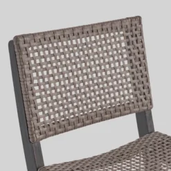 Polaris 3pc Wood And Wicker 26" Square Bar Set Dark Gray - Christopher Knight Home -Outdoor Furniture Store GUEST 3c5226d6 0dff 4941 88c9 8e9bd642d0c7