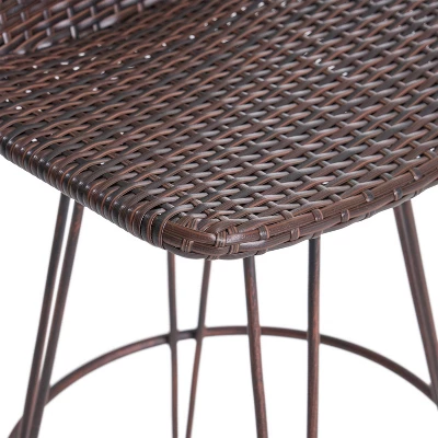 Penley 3pc Acacia Wood Industrial Bar Set Teak - Christopher Knight Home 3 Penley 3pc Acacia Wood Industrial Bar Set Teak - Christopher Knight Home