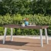 Della Rectangle Acacia Dining Table - Christopher Knight Home -Outdoor Furniture Store GUEST 3e279517 519c 47c5 8ad4 e489c8723b2c