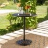 Hannah Round Cast Aluminum Bar Table - Shiny Copper - Christopher Knight Home -Outdoor Furniture Store GUEST 4173000c a62f 4e6a 8808 05435e18e1f4