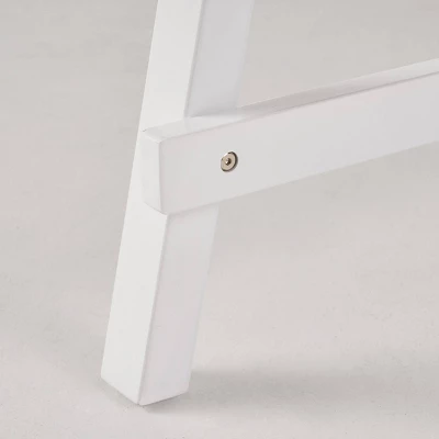 Huckleberry Rectangle Acacia Wood Patio Dining Table With Iron Plant Hanger Dark Brown/White - Christopher Knight Home 7 Huckleberry Rectangle Acacia Wood Patio Dining Table With Iron Plant Hanger Dark Brown/White - Christopher Knight Home - Image 5