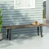 Pointe Outdoor Modern Industrial Aluminum Dining Bench - Gray/Matte Black - Christopher Knight Home 2 Pointe Outdoor Modern Industrial Aluminum Dining Bench - Gray/Matte Black - Christopher Knight Home -Outdoor Furniture Store GUEST 4392ce4a 35c3 4108 882a d723020a4ec2