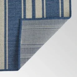 7'10" X 10' Nador Outdoor Rug Blue/Ivory - Christopher Knight Home