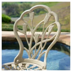 Nassau 3pc Cast Aluminum Patio Bistro Set - Sand - Christopher Knight Home 8 Nassau 3pc Cast Aluminum Patio Bistro Set - Sand - Christopher Knight Home -Outdoor Furniture Store GUEST 463c3996 8ffc 40fb aaad 56f63fbc395a