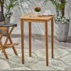 Polaris Acacia Wood Square Bar Table Teak - Christopher Knight Home -Outdoor Furniture Store GUEST 46f10026 7184 40da 833f 86c9aa4d0159