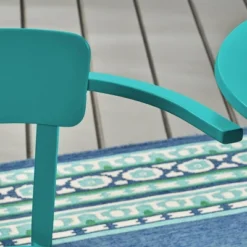 Haiti 3pc Iron Patio Bistro Set - Matte Teal - Christopher Knight Home -Outdoor Furniture Store GUEST 47a395b9 1fa2 4399 98a1 e78a88a8c53f