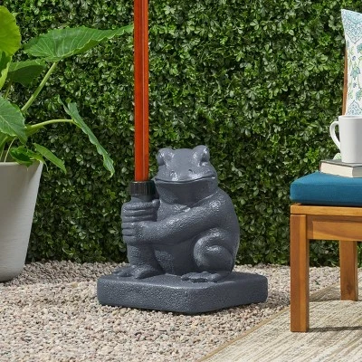 Neptune Umbrella Base - Gray - Christopher Knight Home 5 Neptune Umbrella Base - Gray - Christopher Knight Home - Image 3