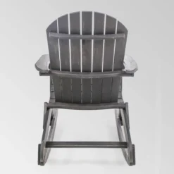 Malibu Acacia Wood Adirondack Rocking Chair Dark Gray - Christopher Knight Home -Outdoor Furniture Store GUEST 48c061c0 b65b 4917 bc82 75b110b291c9